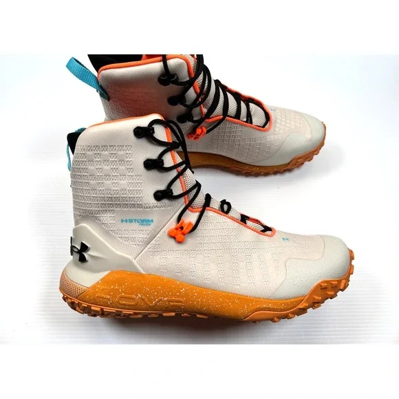 Under Armour HOVR Dawn 2.0 Boots Men's 13 NWOB Storm Waterproof Lace Up Orange